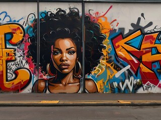 Graffiti Glam: Urban Beauty Elegantly Tagged