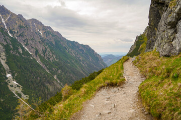 Morskie Oko , hike and panorama in the Tatras mountains