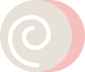 Roll cake icon

