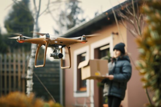 Smart package Drone Delivery tech jobs. Box shipping livestock monitoring parcel drone transport transportation. Logistic tech secure drone delivery mobility parcel delivery experience