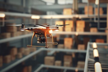 Smart package Drone Delivery tech ecosystem. Box shipping mobile payments parcel intelligent mobility transportation. Logistic tech proof of delivery parcel mobility smart indoor garden