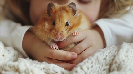 Whisker Whispers: Capturing Hamster Love and Trust