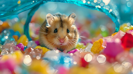 Tiny Trailblazers: Hamsters' Journey of Discovery