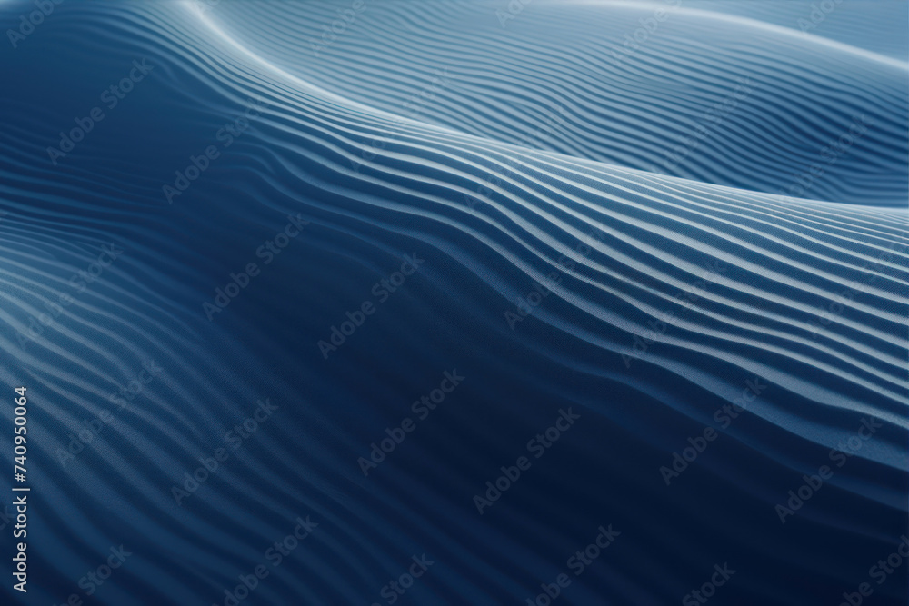 Aufkleber abstract blue background with smooth wavy lines and waves in it