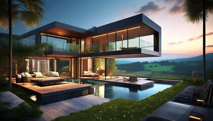 Fototapeta premium modern house