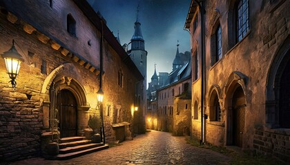 Fototapeta premium view of the old town