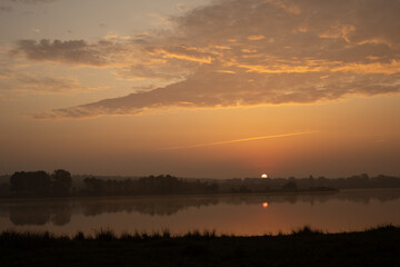 Paysage a l'aube