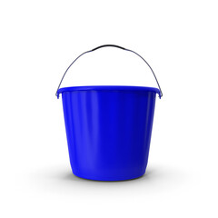 Blue Plastic Bucket PNG