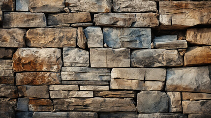 Photo old rock wall texture background сreated with Generative Ai