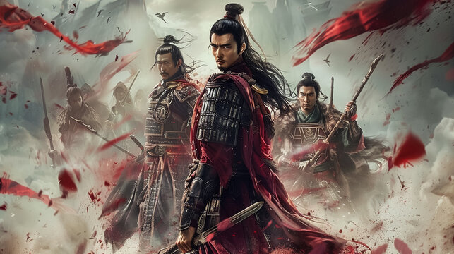 Dramatic cinematic journey back to ancient China with an 80s twist blending historical narratives with visual innovation