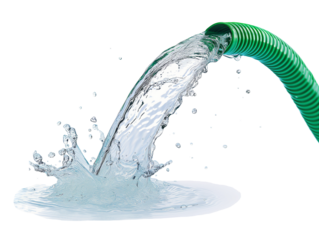 Water hose isolated on transparent or white background, png