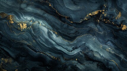Luxurious Black and Gold Marble Texture Background for Elegant Design