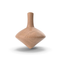 Wooden Spinning Top PNG