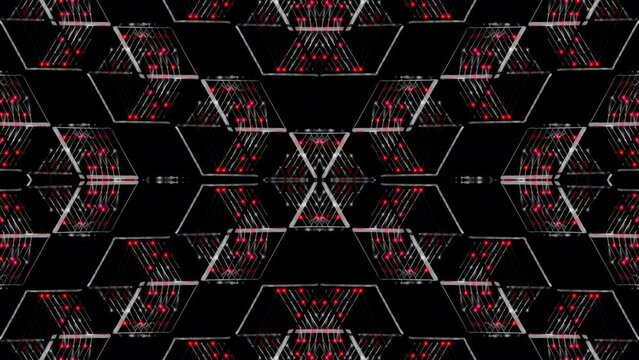 EDM Red Pattern Motion Background