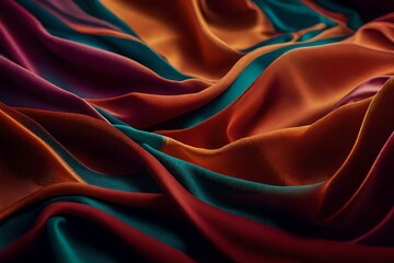 red silk background