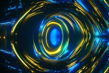 abstract background with glowing circles