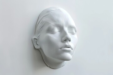 Sculpture of a woman's face