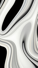 Abstract Monochrome Liquid Swirl Pattern

