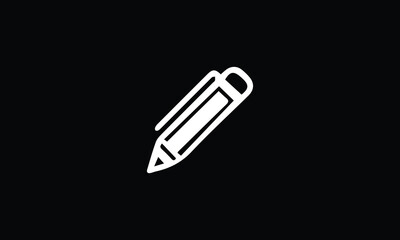 pen on black background modern pincil icon