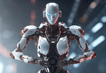 3d render of a robot