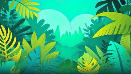 Fototapeta na wymiar Tropical palm leaves, jungle leaf seamless floral pattern background