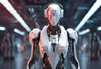 3d render of a robot