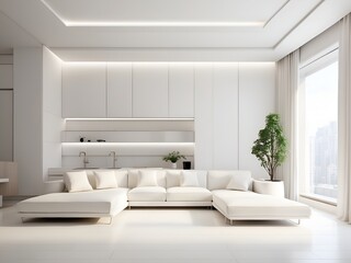 Fototapeta na wymiar front design, interior design, white, minimal, apartment interior, korea apartment, tradition