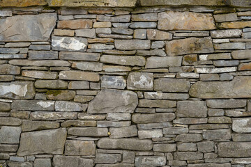 rustic stone wall texture , stacked stones