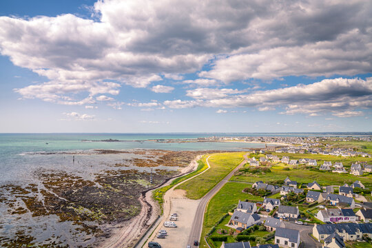 Aussicht auf die K&uuml;ste von Penmarch Eckm&uuml;hl Finistere Bretagne Frankreich