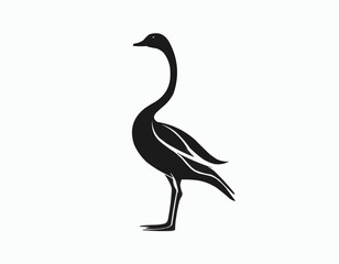 Goose silhouette
