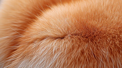 Abstract apricot wool texture background. Fashionable peach fur texture close-up.