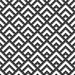 Seamless pattern. Triangles ornament. Triangular shapes backdrop. Geometric figures background. Ethnic motif. Digital paper, textile print, web design, abstract. Geometrical wallpaper. Vector artwork