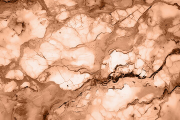 Fototapeta premium Fantastic peachy marble wall texture background for your design. Color of the year 2024