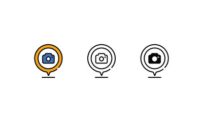 Point Of Interest icons vector stock illustration