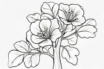 hand drawn flowers