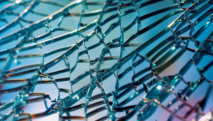 macro photo of broken glass glass texture