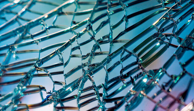 macro photo of broken glass glass texture
