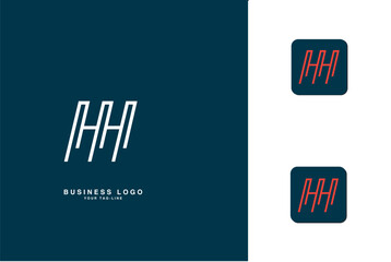 H, HH, Abstract Letters Logo Monogram