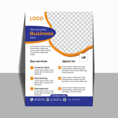  corporate elegant flyer design template for business .editable, printable customizable