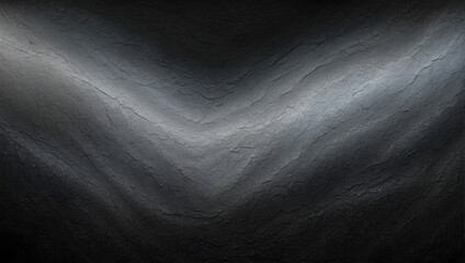 Silver, gray, charcoal, and slate grainy noisy gradient color on a black background. generative AI