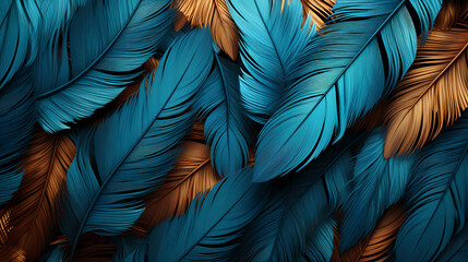 Soft feather decoration, feather texture - obrazy, fototapety, plakaty
