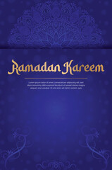 Ramadan Kareem Luxury Ornamental Background.