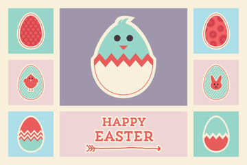Easter icons and graphics in vector format - 740997605