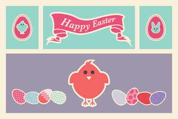 Easter icons and graphics in vector format - 740997611