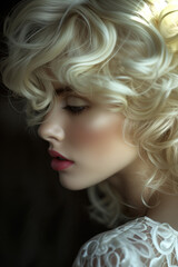 Fashion portrait of a beautiful model