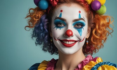 Hilarious Harmony: Funny Female Clown's Carnival Circus Delight - A Symphony of Joyful Chuckles