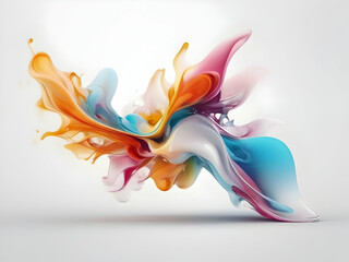 digital abstract on white background
