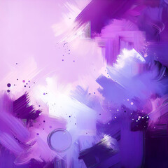 Lilac-violet background with traces of brush strokes.