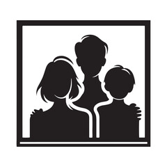 Family Memories: Silhouetted Frame of Love, Laughter, and Togetherness Captured in Time's Enduring Embrace.
