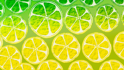 Lime, lemon, citrus.Illustration, pattern, for creative design.
Incorporate lime into your daily routine for a boost of energy and positivity. The bright citrus aroma invigorates and lifts your spirit